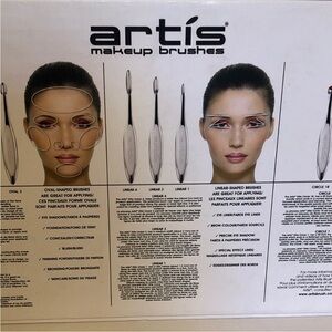 Artis Silver Makeup Brush Collection